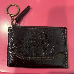Coach key ring change purse/mini wallet